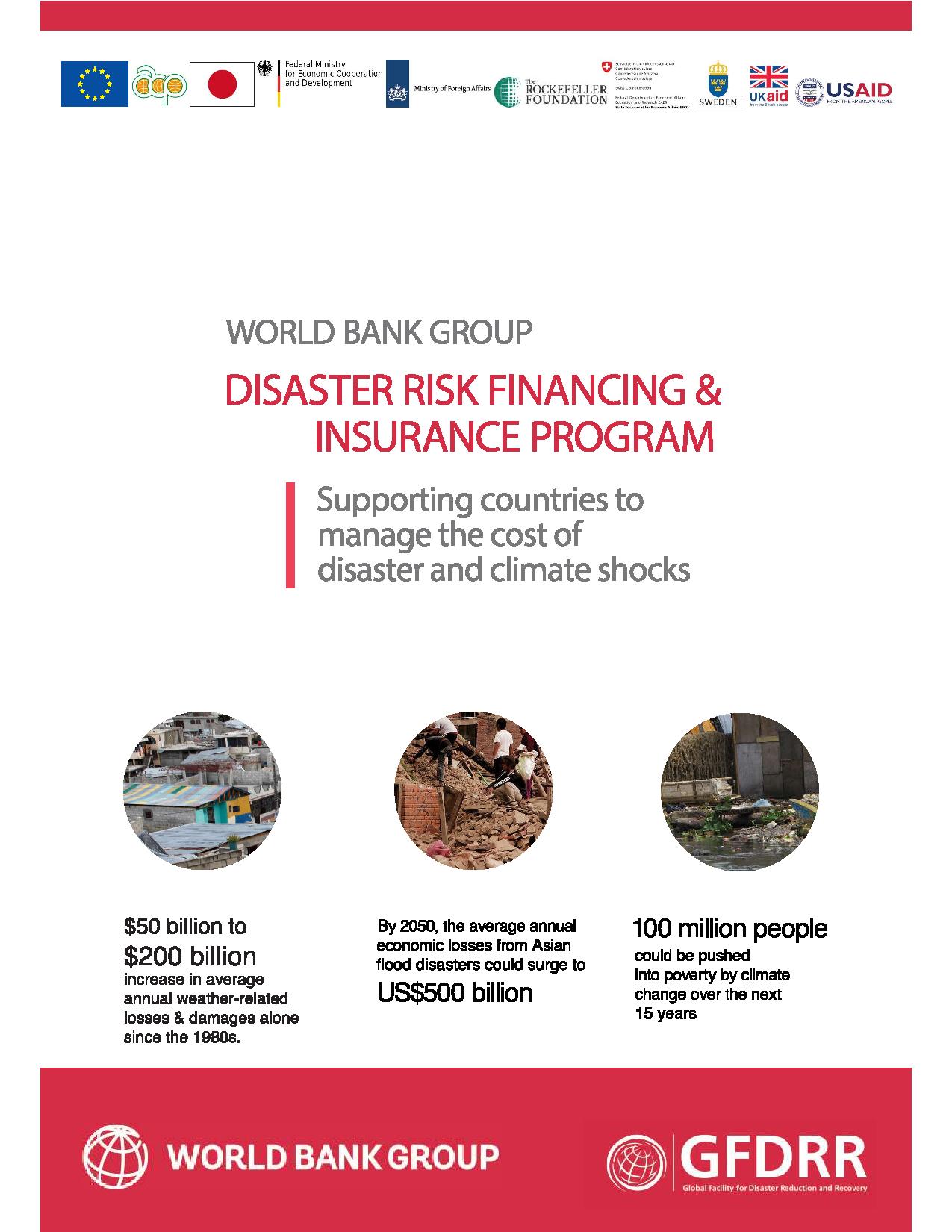 Disaster Risk Financing And Insurance Program | GFDRR